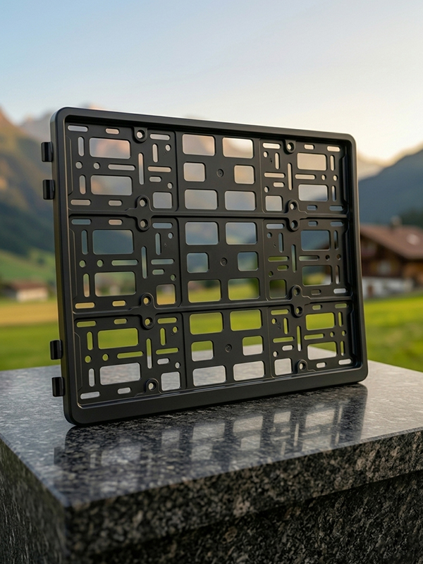 Stabiler Kennzeichenrahmen für Maschinen, Traktoren und Arbeitsfahrzeuge