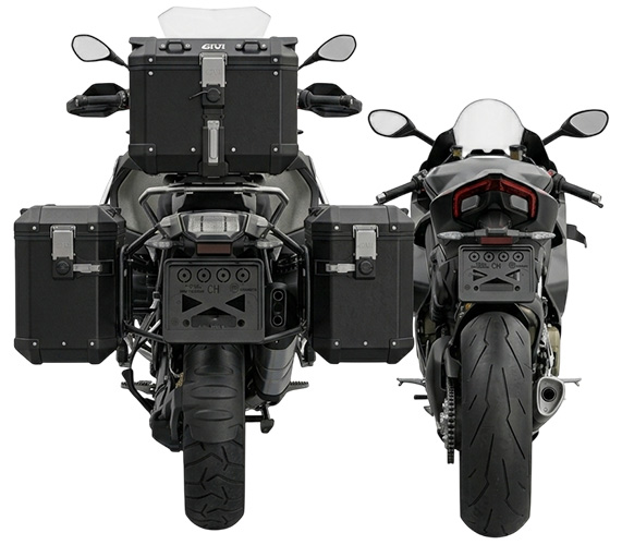 Kennzeichenrahmen für Motorräder mit leerem Kennzeichen