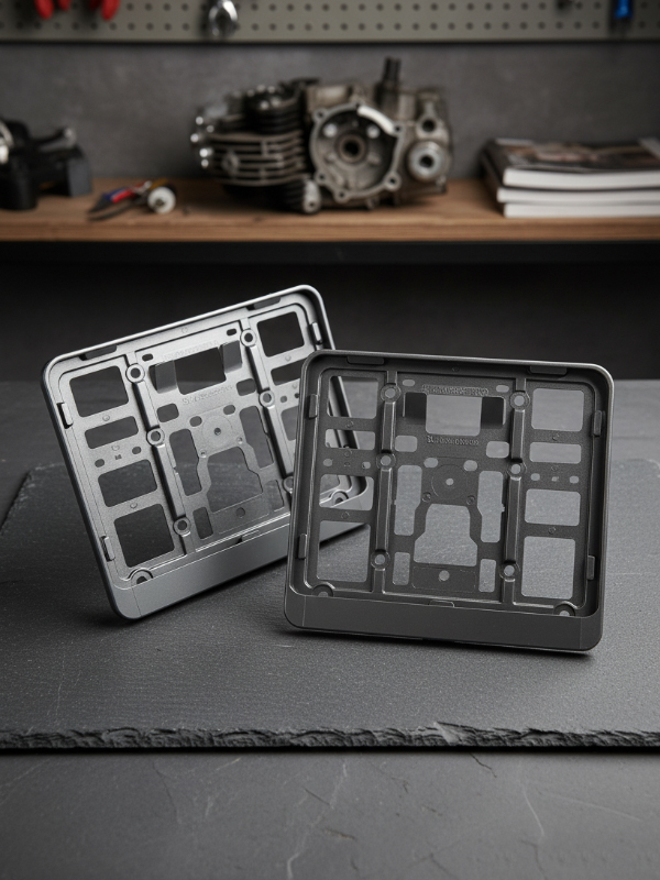 Kennzeichenrahmen für Motorräder mit sicherer Befestigung